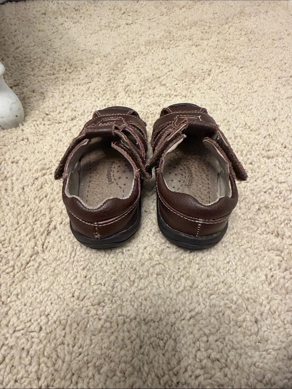 Pediped Grip and Go Brown Leather Sandals